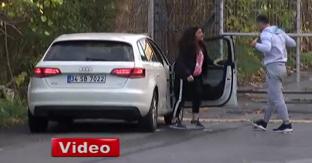 Güpegündüz genç kıza tekme tokat dayak kamerada