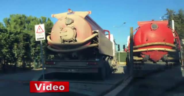 Tuzla'da kokuya sebep olan 4 kamyon yakalandı