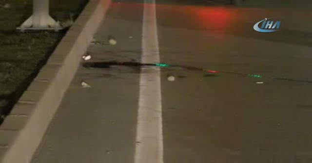 Üst geçidi kullanmadı canından oldu