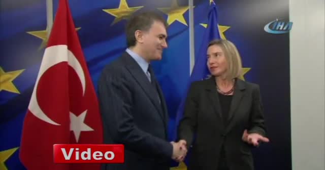 AB Bakanı Çelik, Mogherini ile görüştü