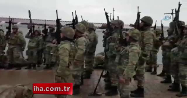 Afrin harekâtına giden komandolar böyle yemin etti