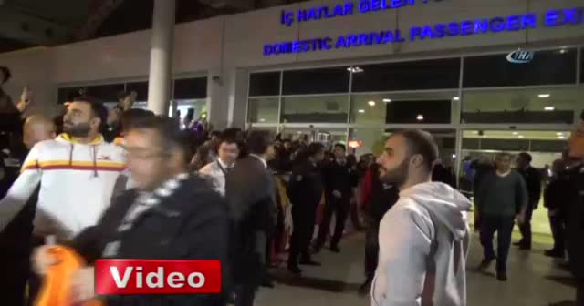 Antalya’da Galatasaray izdihamı