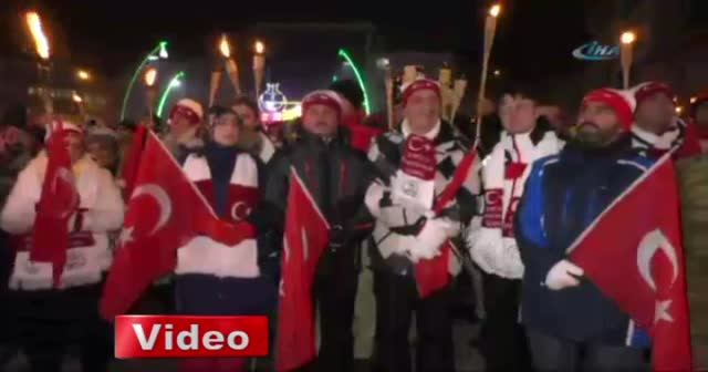 Binler Sarıkamış şehitleri için yürüdü