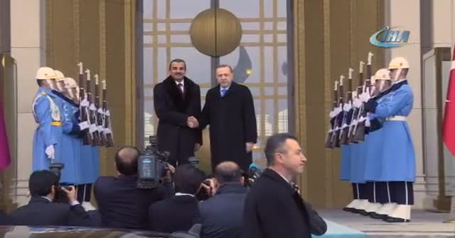 Cumhurbaşkanı Erdoğan, Katar Emirini kabul etti