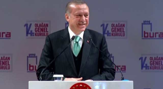 Erdoğan konuşma yaparken ağlayan bebeğin annesine seslendi