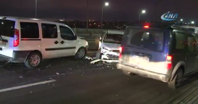 Haliç Köprüsü’ndeki kaza trafiği felç etti