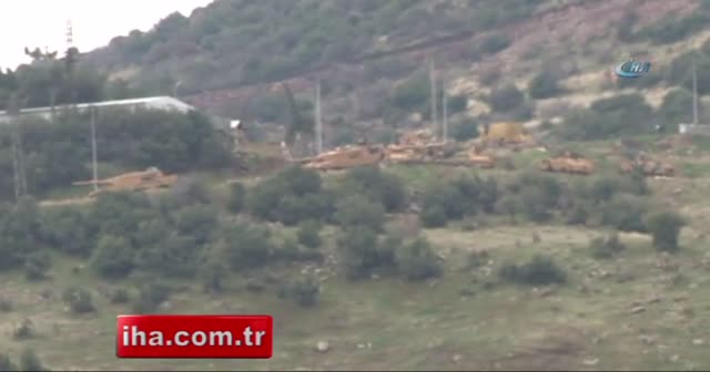 Kara harekâtının başlangıç bölgesi İHA tarafından görüntülendi
