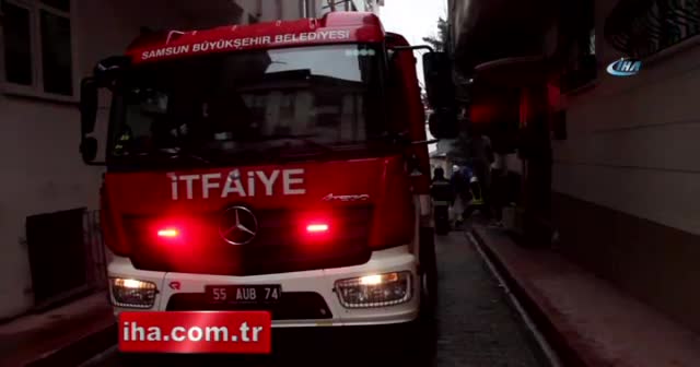 Samsun’da doğalgaz patladı, ortalık savaş alanına döndü