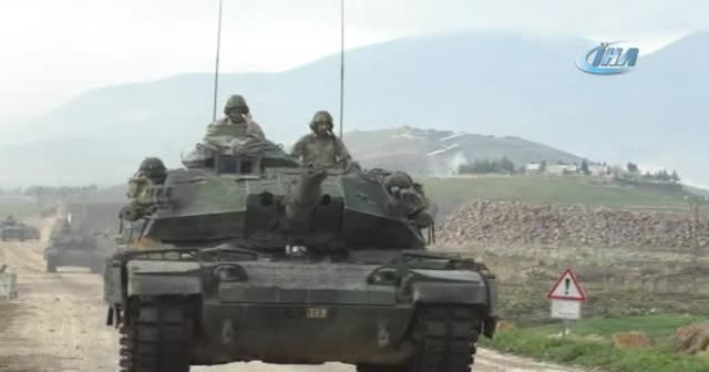 Tanklar Afrin'e ilerliyor