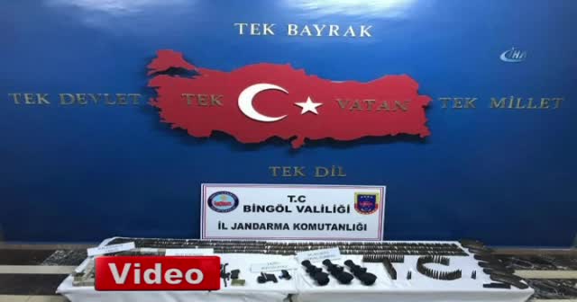 Bingöl’de 8 adet el bombası ve mühimmat ele geçirildi