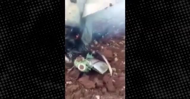 Suriye tarafından düşürülen İsrail uçağını görüntüleri ortaya çıktı