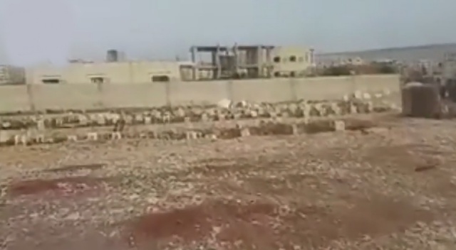 Afrin'de yüzlerce YPG'li teröristin olduğu mezarlık