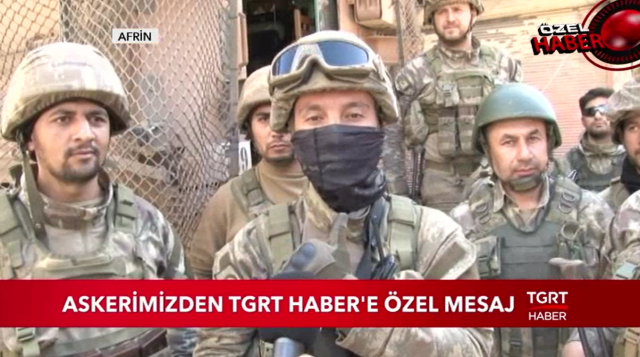 Askerimizden TGRT Haber'e özel mesaj