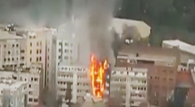 İzmir'de korkutan yangın