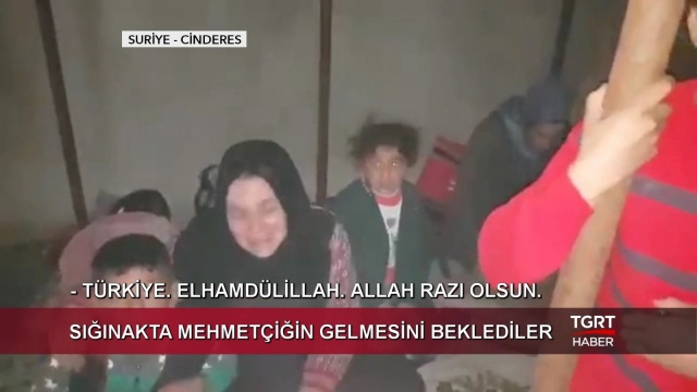 Sığınakta Mehmetçiklerimizi beklediler