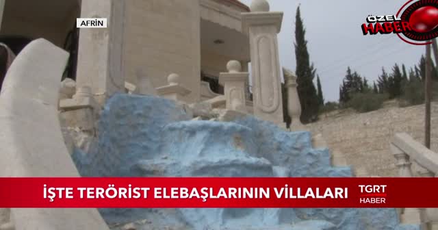 Terörist elebaşlarının villaları böyle görüntülendi