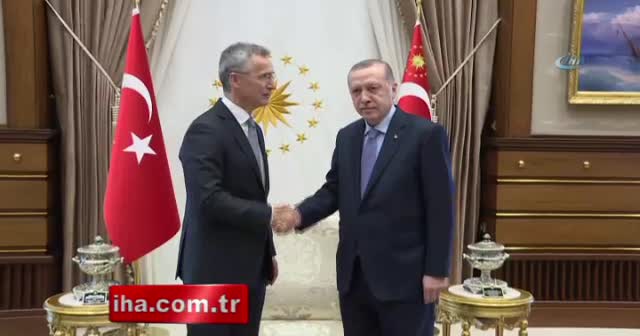 Cumhurbaşkanı Erdoğan, NATO Genel Sekreterini kabul etti