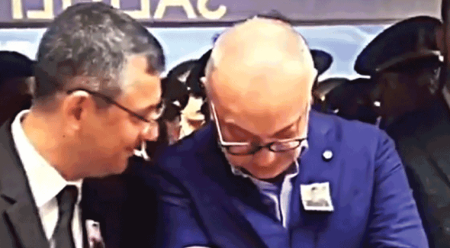 CHP'li Özel'in şehit cenazesinde güldüğü anlar