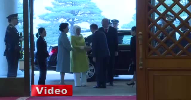 Erdoğan, Moon ile ikili görüşme gerçekleştirdi