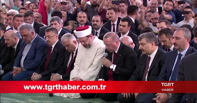 Başkan Erdoğan Millet Camii'nde Kur'an-ı Kerim okudu