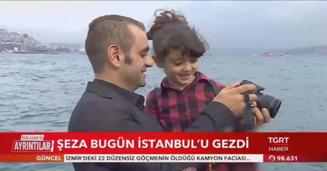 Suriyeli Şeza bugün TGRT Haber muhabiri Sultan Akten ile İstanbul'u gezdi