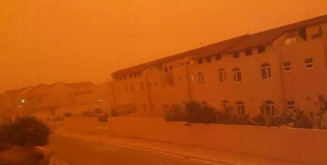 Toz fırtınası bine yakın kişiyi hastanelik etti