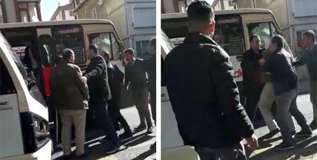 Trafikte minibüsçü dehşeti