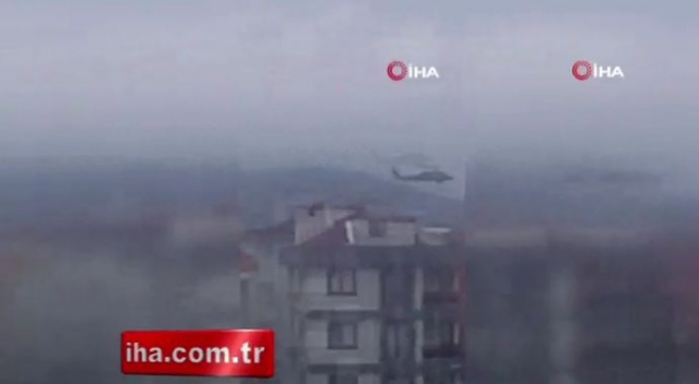 İstanbul Sancaktepe'de düşen askeri helikopterin son anı kamerada!