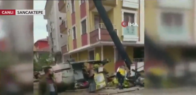 Sancaktepe'de helikopter düştü: 4 askerimiz şehit