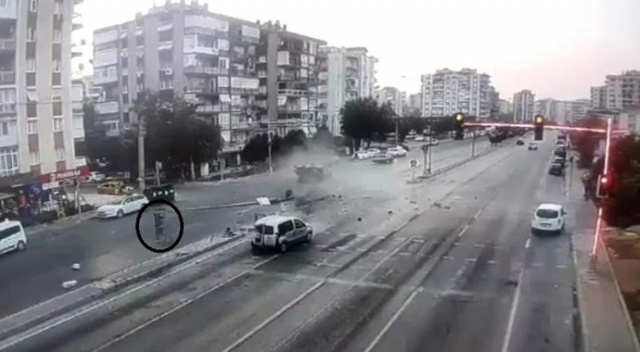 Şoka giren sürücü böyle kaçtı