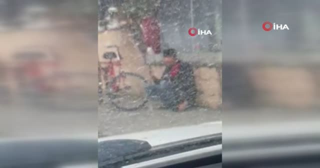 Sokak ortasında uyuşturucu kullanırken görüntülendi