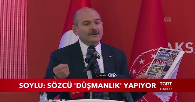 Bakan Soylu'dan Sözcü Gazetesi'nin seçimle ilgili manşetine tepki