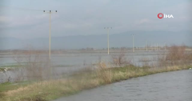 Büyük Menderes Nehri’nin setleri patladı Aydın Ovası göle döndü