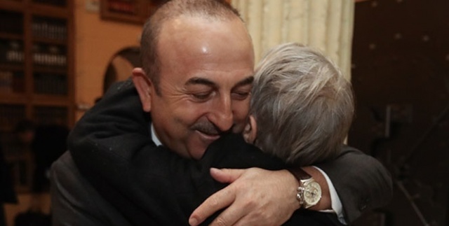 Bakan Çavuşoğlu Kırım Tatar Türklerinin lideri Kırımoğlu ile görüştü