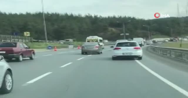 Okul servisiyle makas attı