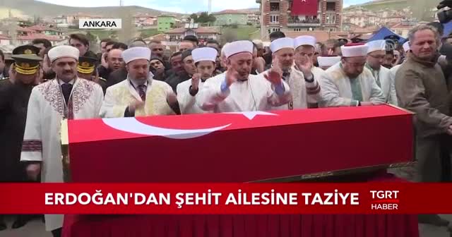 Cumhurbaşkanı Erdoğan'dan şehit ailesine taziye