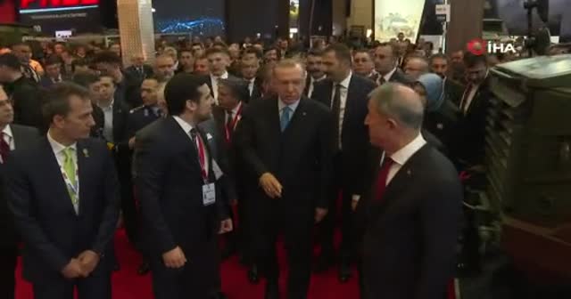 Cumhurbaşkanı Erdoğan, IDEF’19 14. Uluslararası Savunma Sanayii Fuarı'nı gezdi