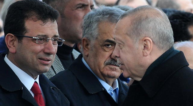 Cumhurbaşkanı Erdoğan ve İmamoğlu cenaze töreninde