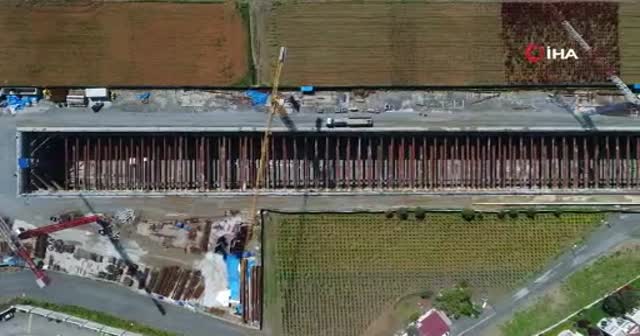İstanbul Havalimanı metro hattı hızla ilerliyor