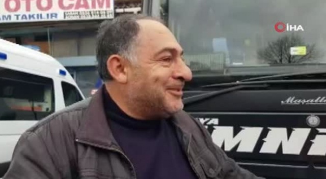 Yurt dışına çıkmak için otobüsün motor kısmına giren Filistinli şahıs sıkıştı