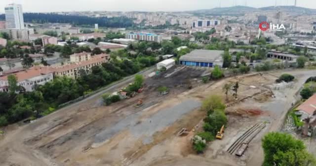 Haydarpaşa’da ortaya çıkan 1700 yıllık tarih havadan görüntülendi