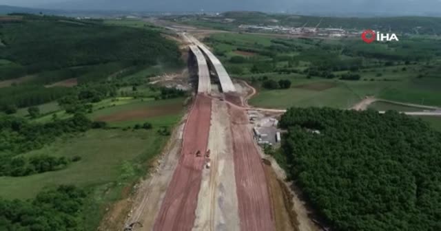 Kuzey Marmara Otoyolunda çalışmaların yüzde 71’i tamamlandı