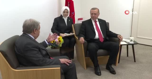 Erdoğan, BM Genel Sekreteri Guterres ile görüştü