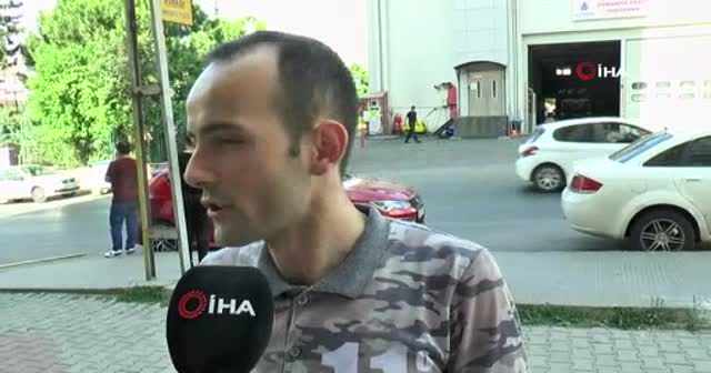 Otobüs şoförü ile yolcuların tekme tokat kavgası kamerada