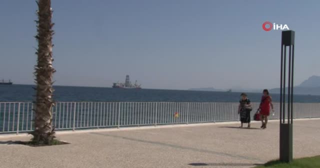 Sondaj gemisi 'Yavuz' Antalya açıklarında