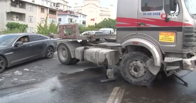 Beylikdüzü, Ambarlı Liman yolunu kilitleyen kaza