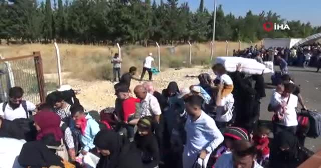 Ülkesine bayrama giden Suriyelilerin sayısı 12 bine ulaştı