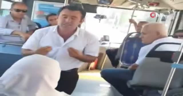 Yaşlı teyzenin şoföre engelli rampası sitemi sosyal medyayı salladı