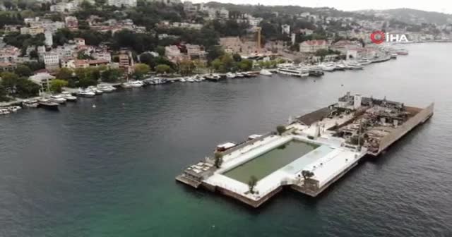 Dursun Özbek’in haciz işlemi başlattığı Galatasaray Adası havadan görüntülendi