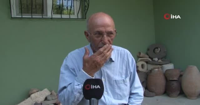 Evinin bodrumunu adeta müzeye çevirdi